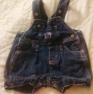 Carhartt 6 months Denim Overall Shorts